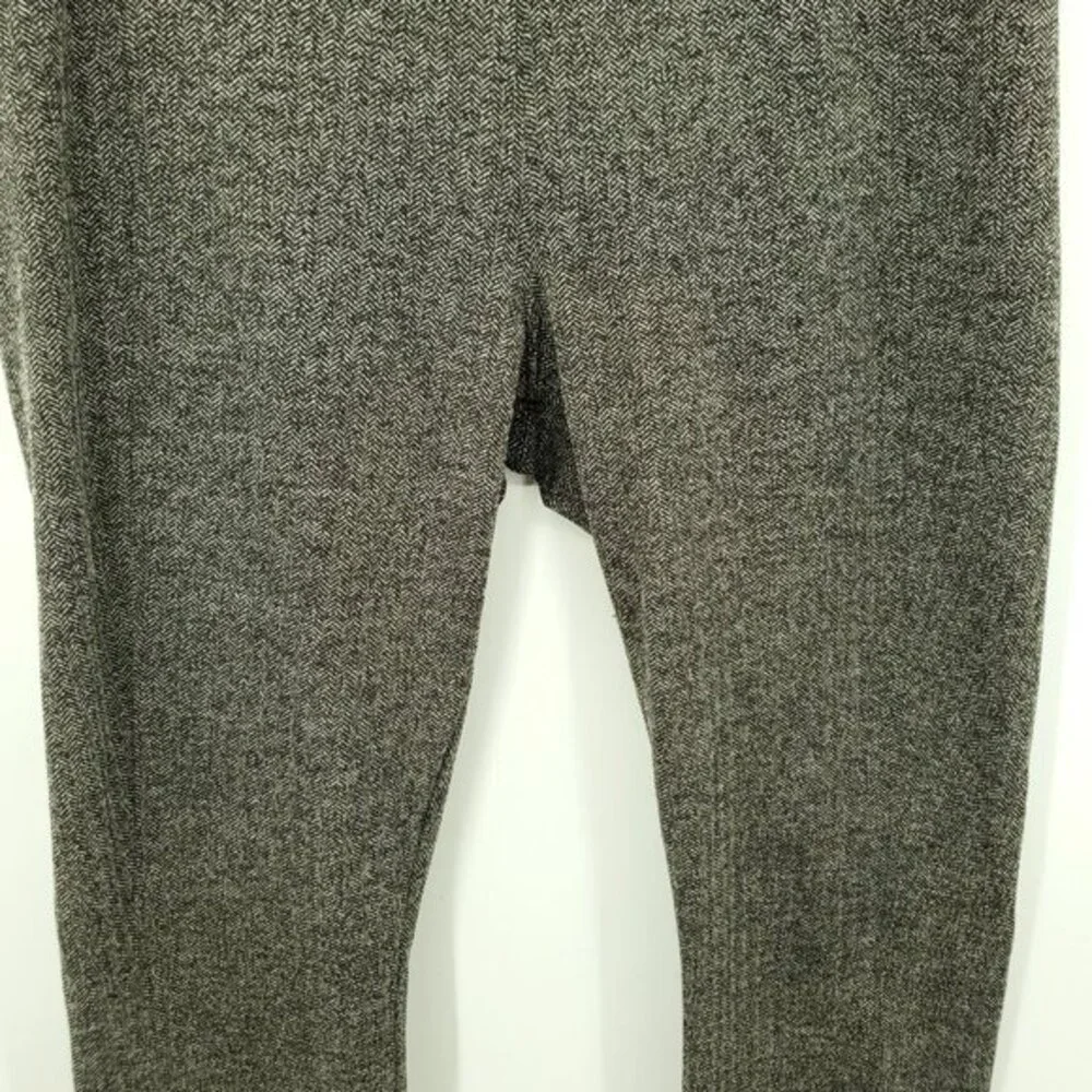 Athleta Delancey Herringbone Tight M Black/Abalone Gray